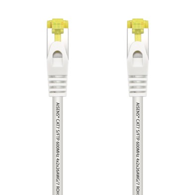 CABLE DE RED | AISENS | LATIGUILLO | RJ45 | CAT.7 | 600 MHZ | S/FTP | AWG26 | BLANCO | 2.0M