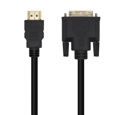 AISENS | CABLE DVI A HDMI | DVI18+1/M-HDMI | A/M | 3M | NEGRO