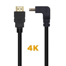 Cable HDMI 2.0 Acobado AISENS | HDMI Tipo A/M - HDMI Tipo A/M | Negro | 2 M