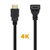 Cable HDMI 2.0 Acobado AISENS | HDMI Tipo A/M - HDMI Tipo A/M | Negro | 2 M