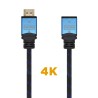 AISENS | PROLONGADOR CABLE HDMI | V2.0 | PREMIUM | ALTA VELOCIDAD | 1.0M | NEGRO/AZUL