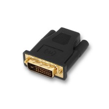 AISENS - ADAPTADOR DVI A HDMI, 24+1/M-HDMI A/H ORO, NEGRO