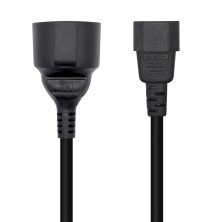 AISENS | CABLE ALIMENTACION | 25CM | NEGRO