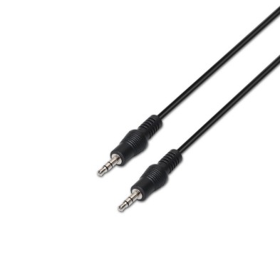 Cable de Audio Estéreo AISENS | Jack 3.5/M-Jack 3.5/M | Negro | 3 M