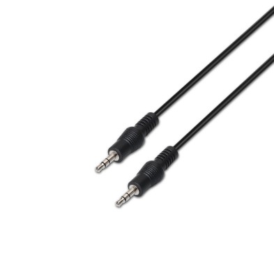 AISENS - CABLE AUDIO ESTÉREO, JACK 3.5/M-JACK 3.5/M, NEGRO, 10M