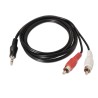 Cable de Audio Estéreo AISENS | 3.5/M - 2X RCA/M | Negro | 1.5M
