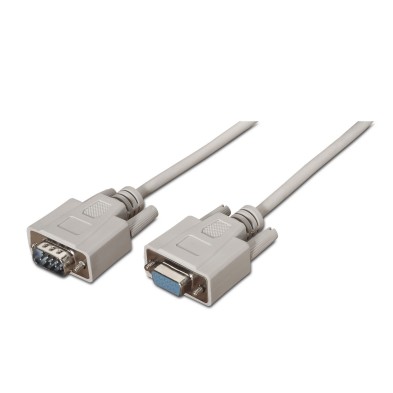 Cable Serie AISENS RS232 | DB9/M-DB9/H | Beige | 1.8 M