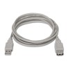 vAISENS - CABLE USB 2.0, TIPO A/M-A/H, BEIGE, 3.0M
