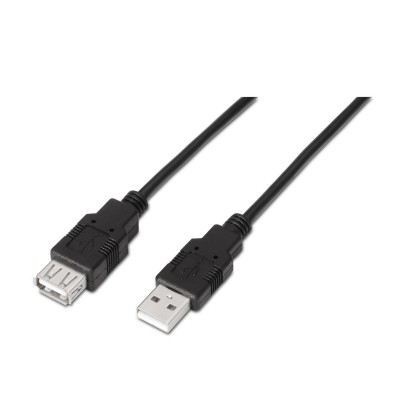 CABLE USB 2.0 AISENS | A/M - A/H | NEGRO | 1.0M