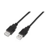 CABLE USB 2.0 AISENS | A/M - A/H | NEGRO | 1.0M