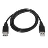 CABLE USB 2.0 AISENS | A/M - A/H | NEGRO | 1.0M