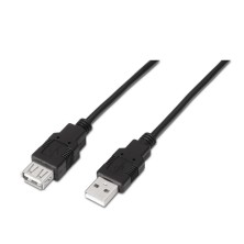 AISENS | CABLE USB 2.0 | DISPOSITIVOS | A/M-A/H | NEGRO | 3.0M