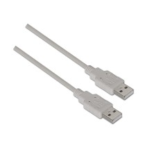 AISENS - CABLE USB 2.0, TIPO A/M-A/M, BEIGE, 1.0M