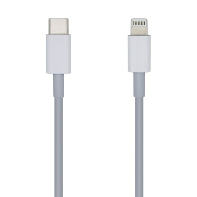 CABLE USB AISENS | USB-C A LIGHTNING PD 2A | LIGHTNING/M - USB-C/M | BLANCO | 1.0M