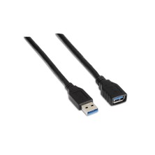 AISENS - CABLE USB 3.0, TIPO A/M-A/H, NEGRO, 2.0M