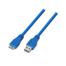 AISENS - CABLE USB 3.0, TIPO A/M-MICRO B/M, AZUL, 1.0M