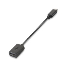 AISENS - CABLE USB 2.0 3A, TIPO USB-C/M-A/H, NEGRO, 15CM