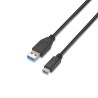 CABLE USB 3.1 | AISENS | DISPOSITIVOS | USB C - USB A | NEGRO | 1.0M