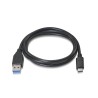 CABLE USB 3.1 | AISENS | DISPOSITIVOS | USB C - USB A | NEGRO | 1.0M