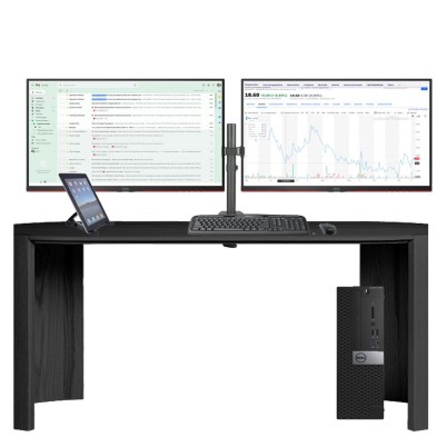 HP 800 G3 DM Mini PC Intel Core I5 6500T | 8 GB | 240 SSD | WIFI | Doble Pantalla 22"| Soporte Mesa