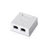 ROSETA DE SUPERFICIE | AISENS | RJ45 | CAT.6 | FTP | BLANCO