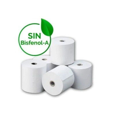 ROLLO DE PAPEL TÉRMICO | GENÉRICO | 10 UNIDADES | BLANCO