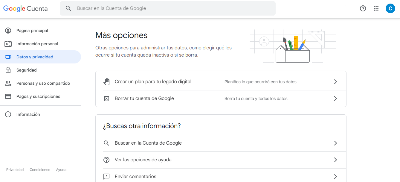 Cómo eliminar tus datos en Google de forma rápida y segura