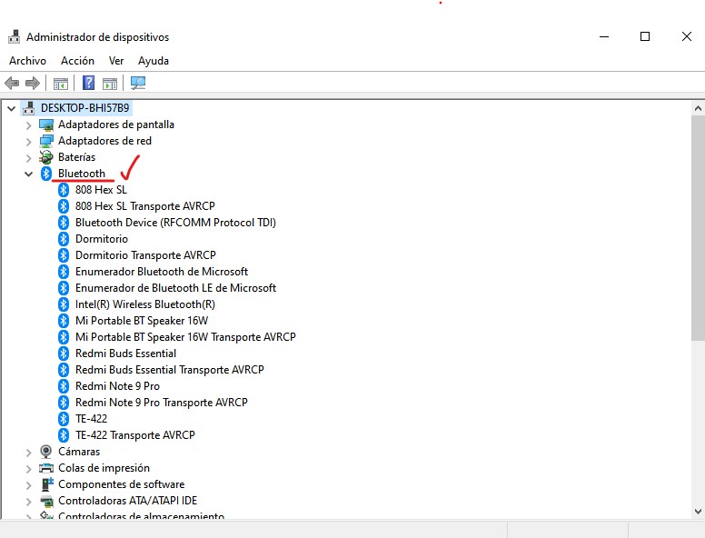 opcion conexion bluetooth infocomputer