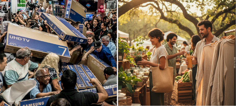 Comparativa entre el Black Friday tradicional y el Green Friday