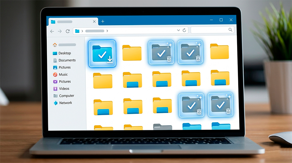 Carpetas seguras para liberar espacio en el ordenador