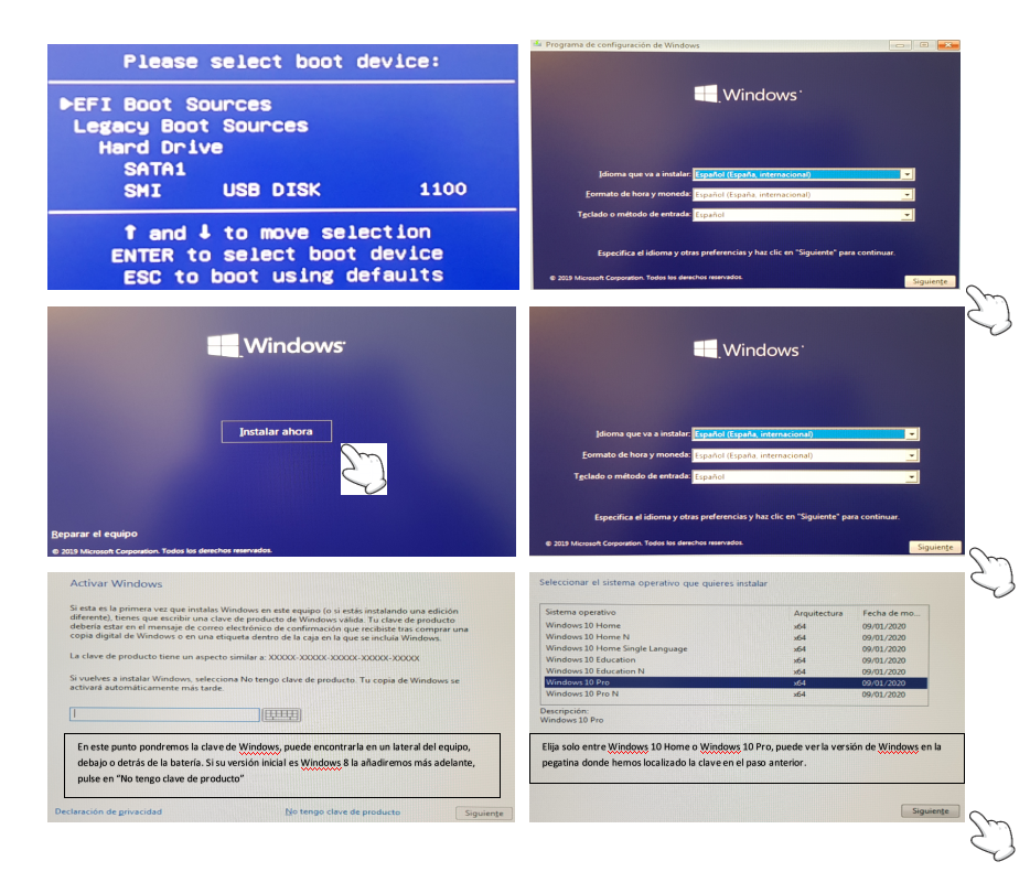 tutorial install windows infocomputer parte 4