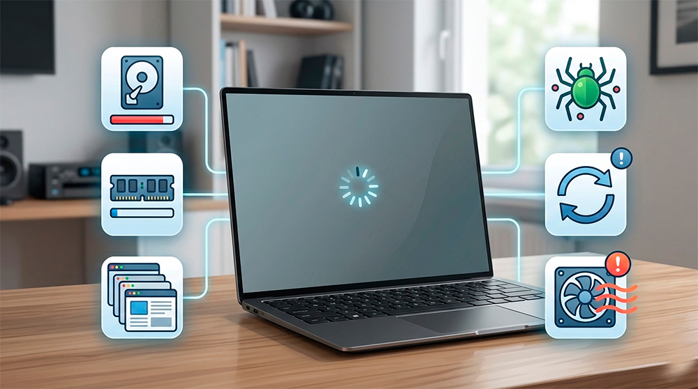 Principales causas por las que un ordenador va lento