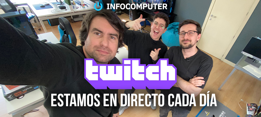 Sigue en vivo a nuestro equipo de marketing en Twitch. ¡Retransmitimos todos los días!