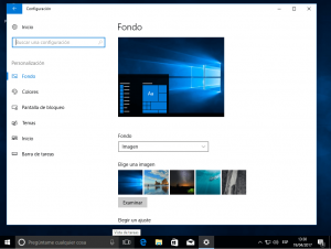 Personalización en Windows 10