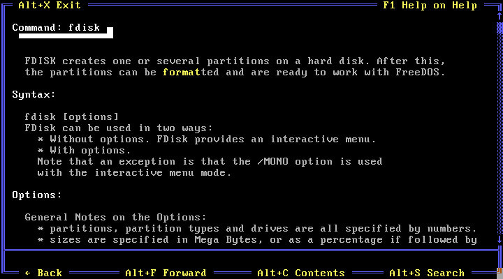 como funciona Sistema operativo FreeDOS